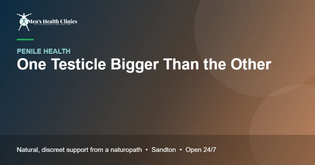 One Testicle Bigger Than the Other: Is It Normal? 78 One Testicle Bigger Than the Other