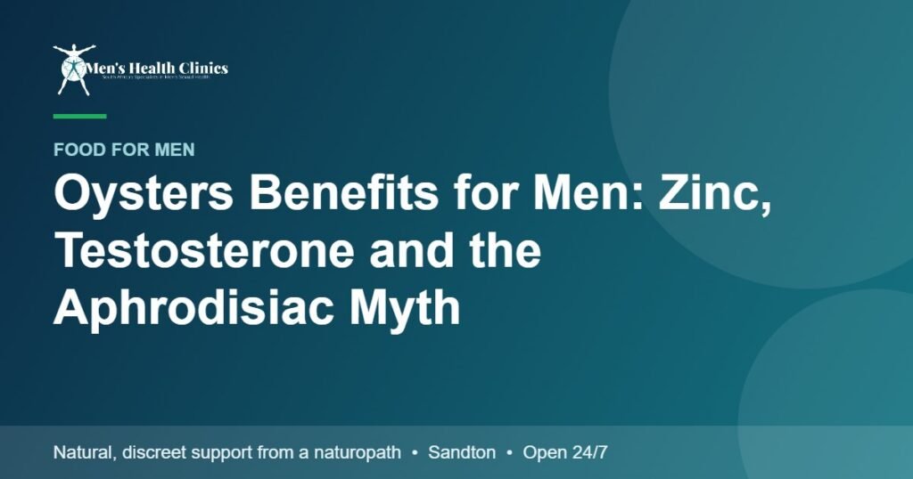 Oysters Benefits for Men: Zinc, Testosterone and the Aphrodisiac Myth 78 Oysters Benefits for Men: Zinc, Testosterone and the Aphrodisiac Myth