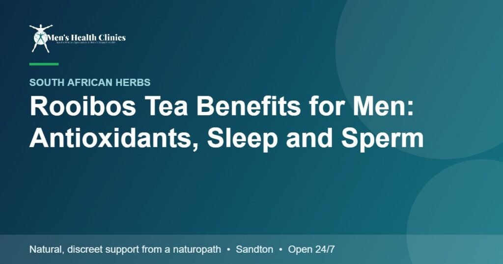 Rooibos Tea Benefits for Men: Antioxidants, Sleep and Sperm 78 Rooibos Tea Benefits for Men: Antioxidants, Sleep and Sperm