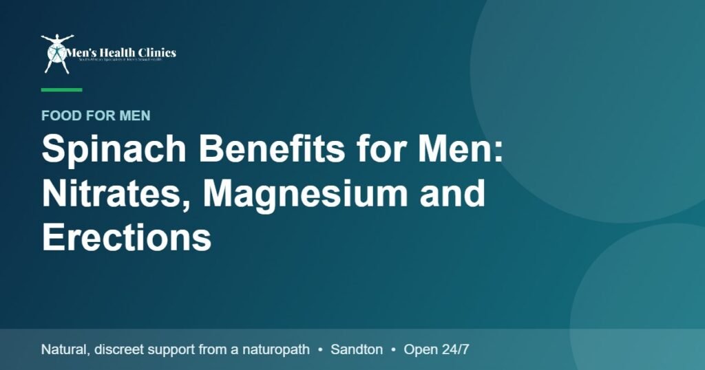 Spinach Benefits for Men: Nitrates, Magnesium and Erections 78 Spinach Benefits for Men: Nitrates, Magnesium and Erections