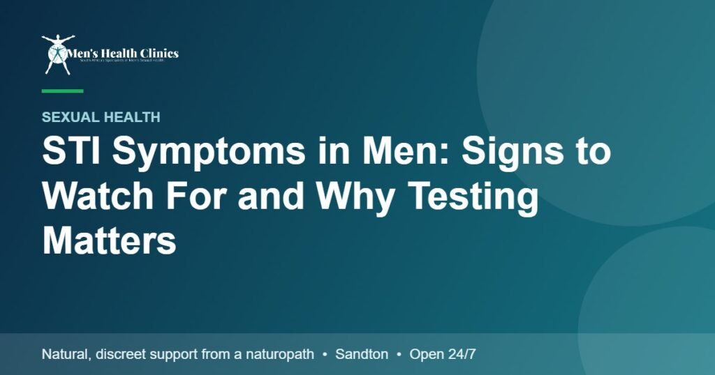 STI Symptoms in Men: Signs to Watch For and Why Testing Matters 78 STI Symptoms in Men: Signs to Watch For and Why Testing Matters