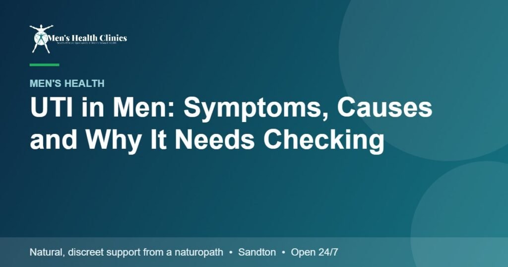 UTI in Men: Symptoms, Causes and Why It Needs Checking 78 UTI in Men: Symptoms, Causes and Why It Needs Checking