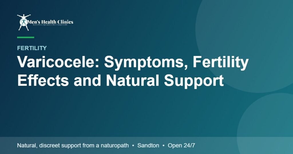 Varicocele: Symptoms, Fertility Effects and Natural Support 78 Varicocele: Symptoms, Fertility Effects and Natural Support
