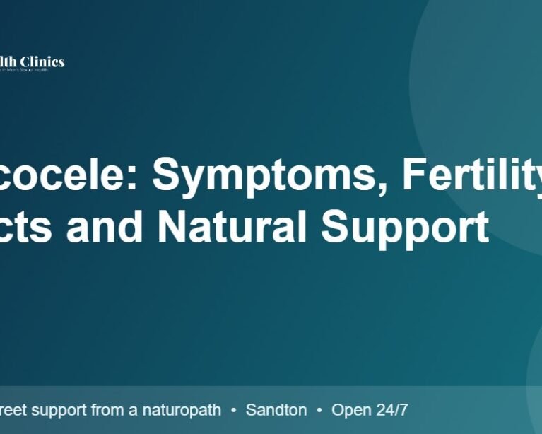 Varicocele: Symptoms, Fertility Effects and Natural Support