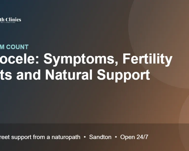 Varicocele: Symptoms, Fertility Effects and Natural Support