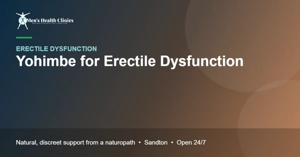 Yohimbe for Erectile Dysfunction: Benefits and Serious Safety Warnings 78 Yohimbe for Erectile Dysfunction